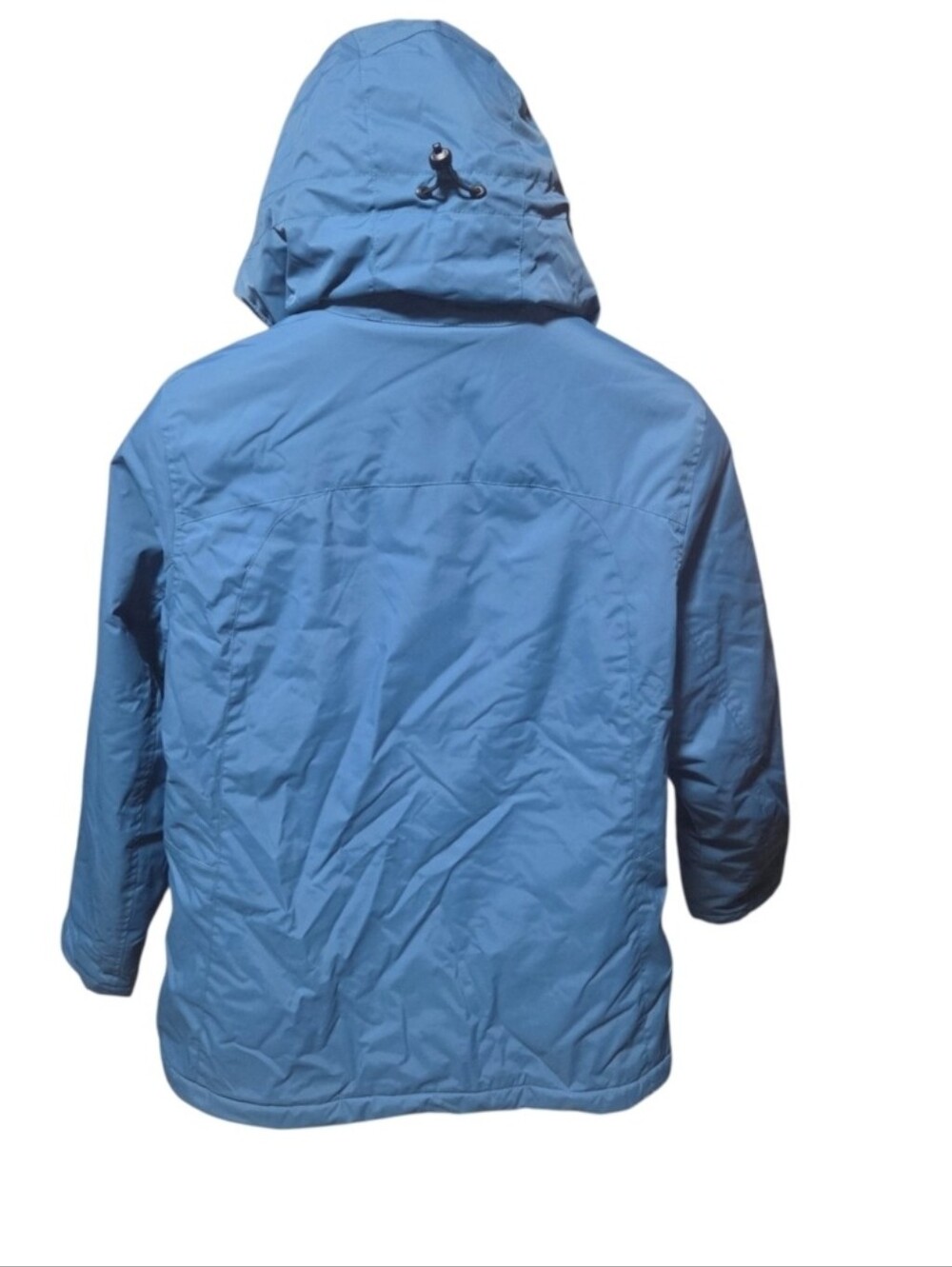 LL Bean Womens Winter Warmer Hooded Lined Jacket Parka Blue Size Medium - Picture 2 of 8